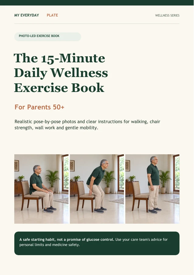 Cover of The 15-Minute Daily Wellness Exercise Book for Parents 50+